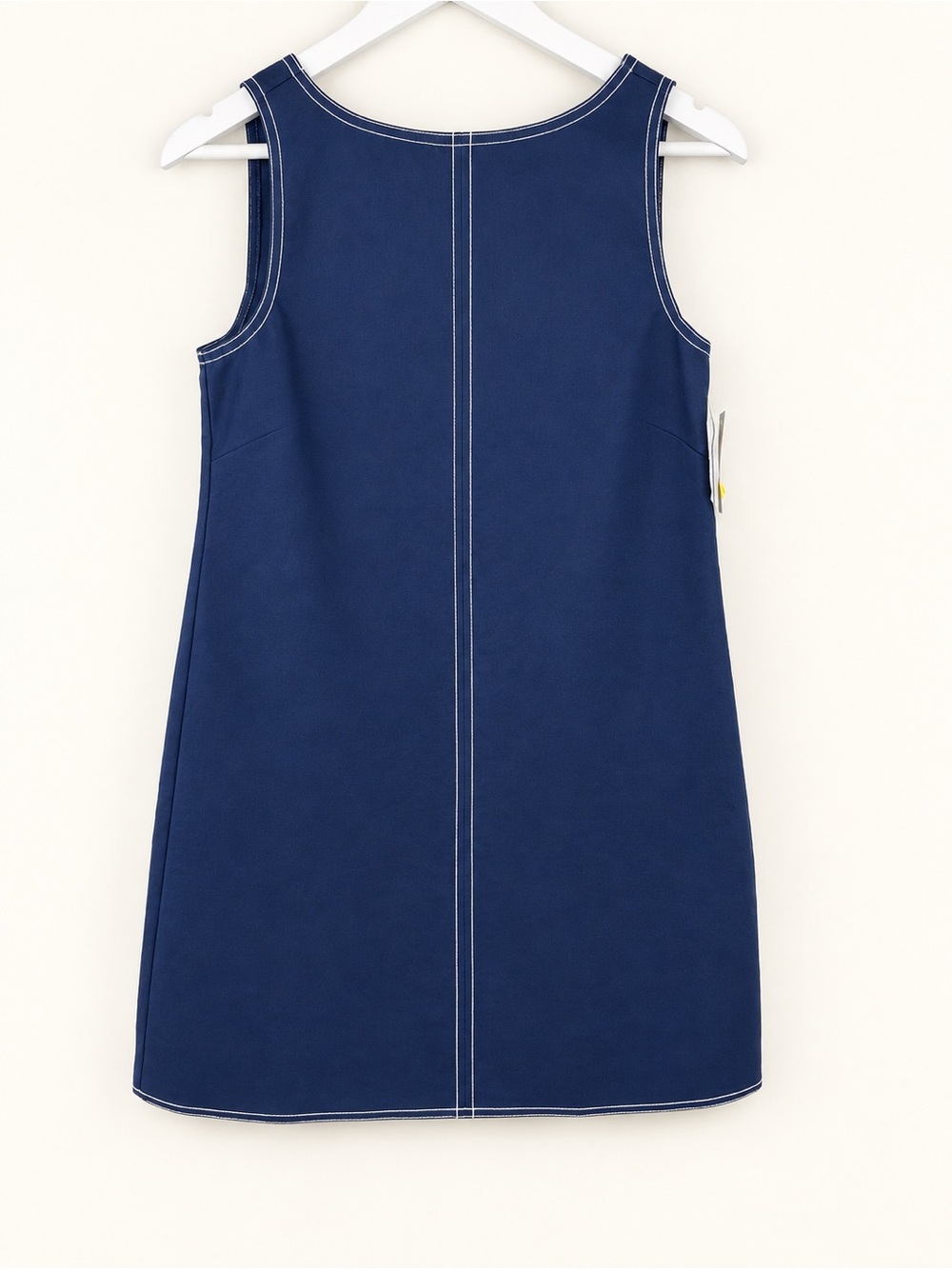 J.Crew Billie Crisp Double Cotton Poplin Contrast Stitch Structured Dress CU980